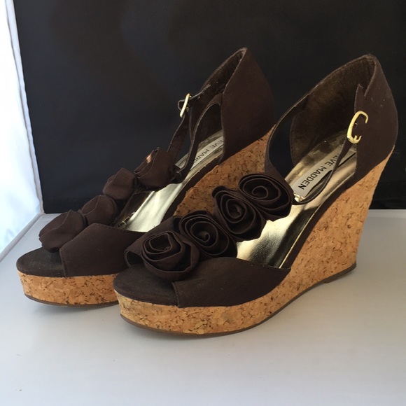 Steve Madden Rose T-Strap Wedges - Picture 3 of 5